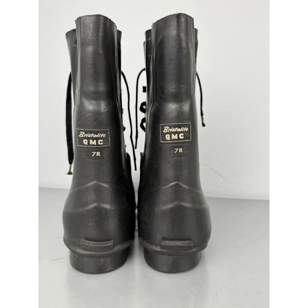 Bristolite QMC Cold Weather Mickey Mouse Boots Mens 7 R Rubber Jump NO VALVE 80s